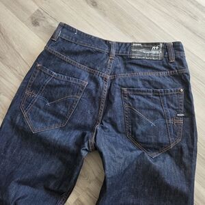 Rocawear Jeans Mens 34x31 Dark Blue Original Fit Y2K Skater Urban Streetwear